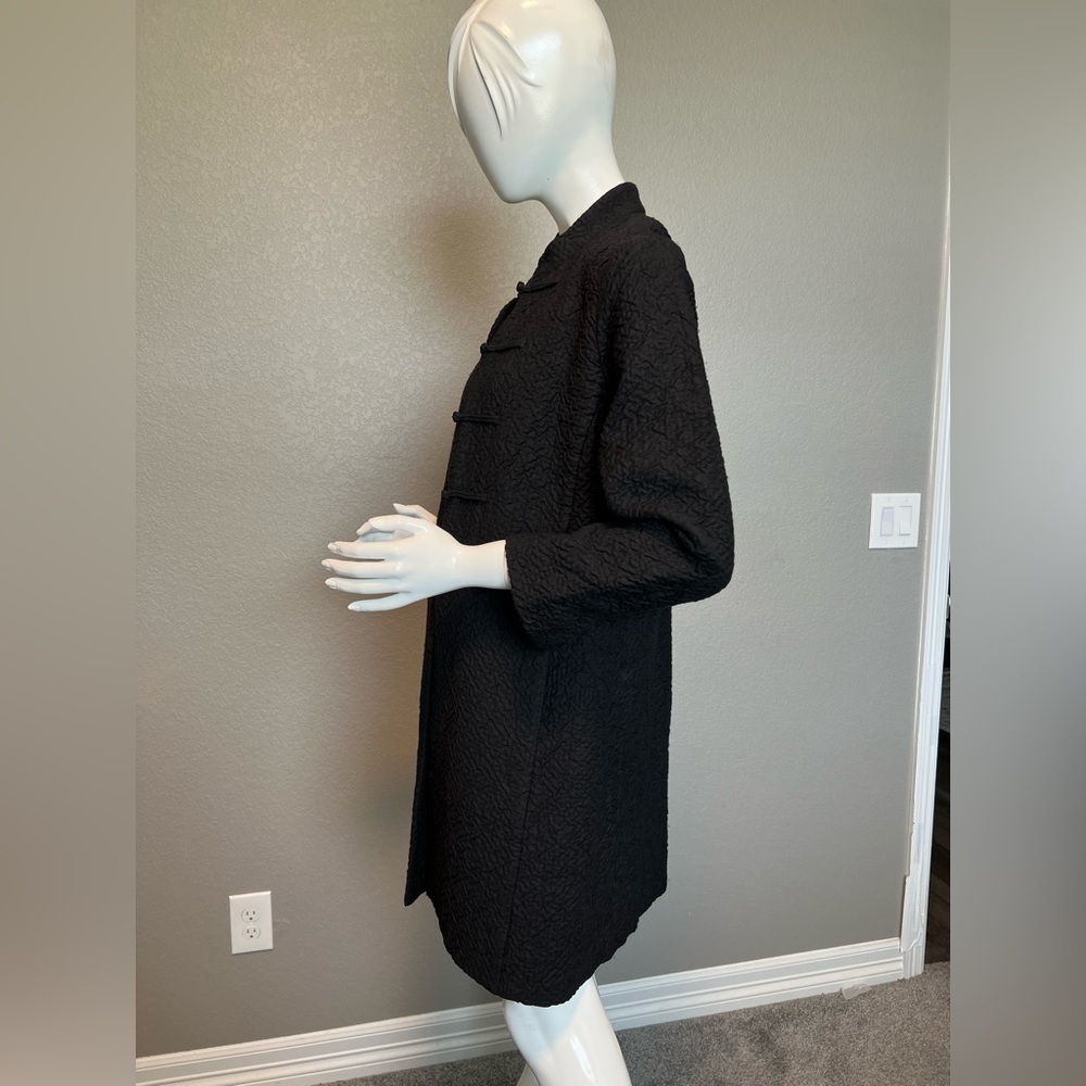 Eileen Fisher -Dress Jacket Black
Small A-Line Asian Woven Wool EUC - Picture 2 of 12